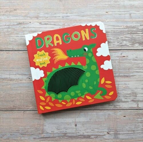Touch and Feel Silicon Board Book - Dragons