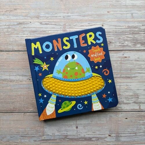 Touch and Feel Silicon Board Book - Monsters