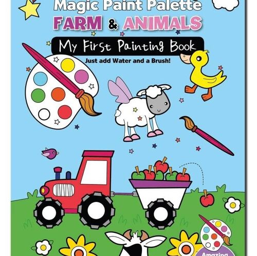 Magic Paint Palette - Farm & Animals Book