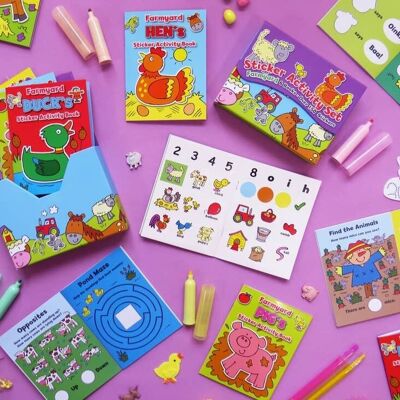 Mini Sticker Activity Set - Farmyard Book