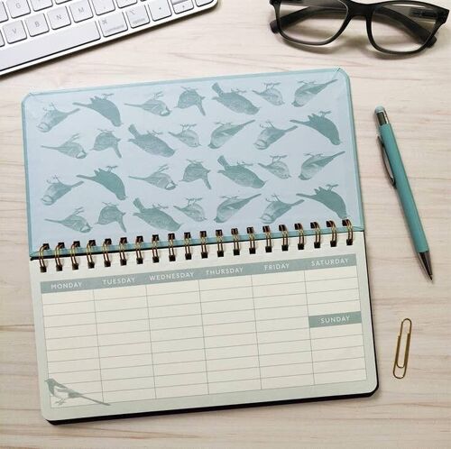 Weekly Planner & Pen Set - Birds