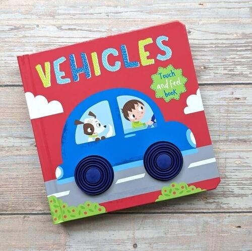 Touch & Feel Silicon Board Book - Vehicles