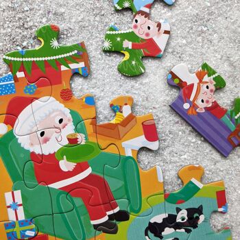 Ensemble puzzle et livre - Père Noël 2