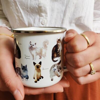 Enamel Mug - Cats