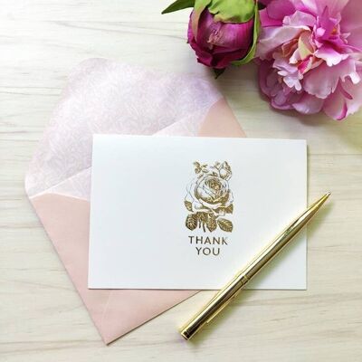 Henrietta Press Notecard Set - Rose