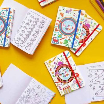 Kids Pocket Activity & Colouring Books