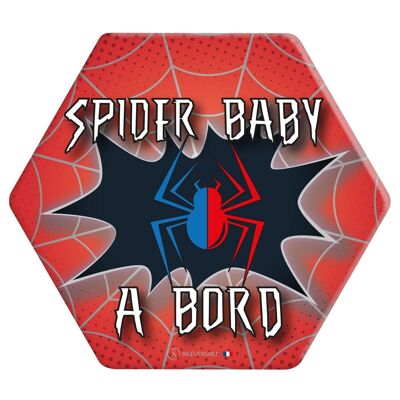 Adesivo Bimbo a Bordo Prodotto in Francia - Spider baby