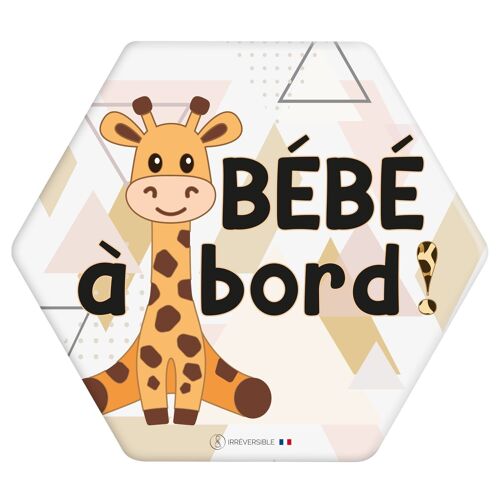 Adhésif Bébé à Bord Made in France - Girafe - NEW