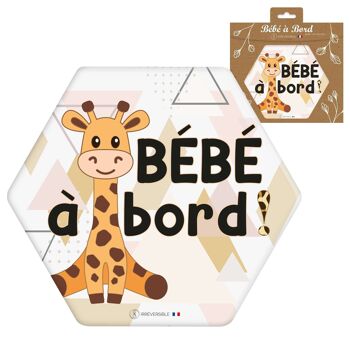 Adhésif Bébé à Bord Made in France - Girafe - NEW 7