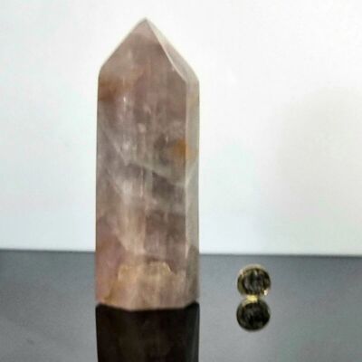 Lavender Blue Rose Quartz Crystal Prism - 3 Blue prism