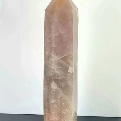 Prisme en cristal de quartz mélangé de rose lavande - 10 prismes bleus