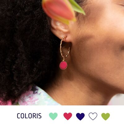 Colorama hoop earrings