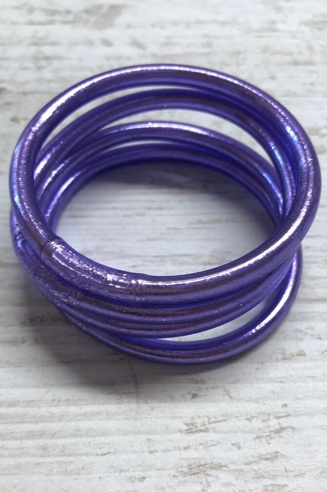 Bracciale mantra buddista lilla