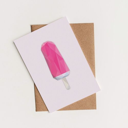 Lolly Ice Low Poly Art Card