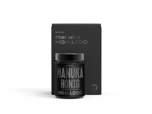 MADHU Manuka-Honig MGO1200 Geschenkbox