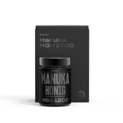 MADHU Miel de Manuka MGO1200 Caja de regalo