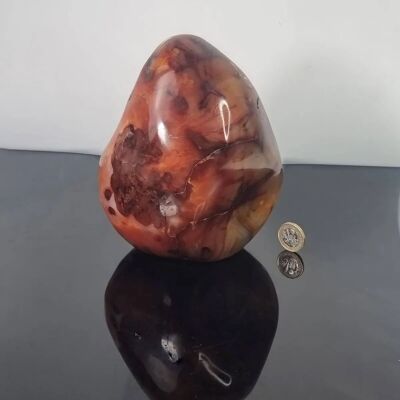 Extra großer Karneol-Kristall in Freiform – 1