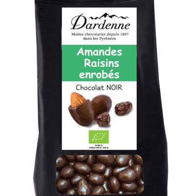 ALMONDS and RAISINS dark chocolate 130g