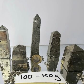 Obélisques / tours en cristal de pyrite péruvienne 4