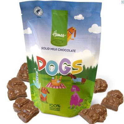 Hames Solid Milk Chocolate Shaped Dogs