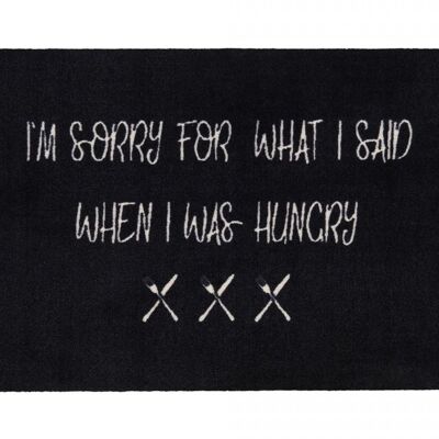Washables Kitchen, I´m sorry for what i said when i was hungry, 50x75cm, schwarz