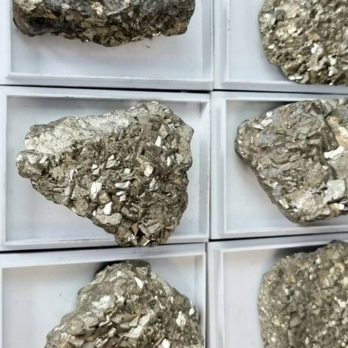 Pyrite Crystal In Display Case