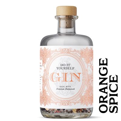 Faites votre propre gin - Édition Orange Spice - Bouteille de 500 ml
