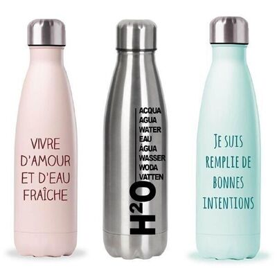 50 cl insulated bottle with text