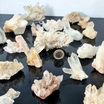 Petits amas de cristaux de quartz - 500 g Petits amas 3
