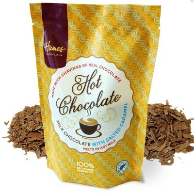 Buste di vera cioccolata calda al gusto di caramello salato