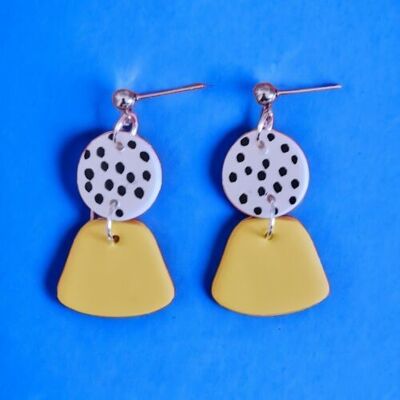 Handmade Yellow Drop Earrings