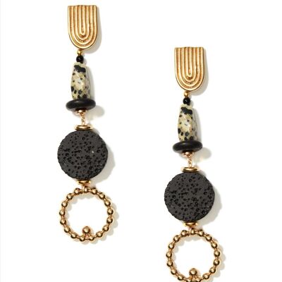“Placid” dangling earrings