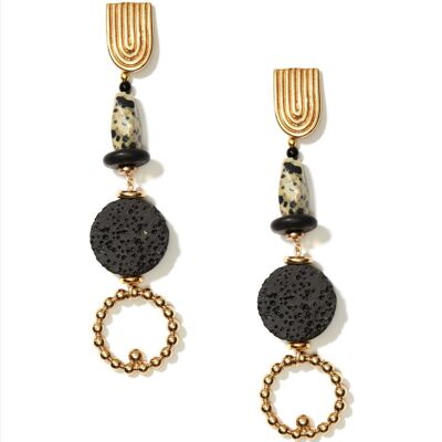 “Placid” dangling earrings
