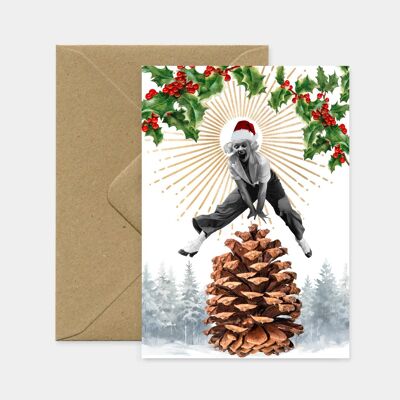 Cartolina di Natale "Pigna di Natale"