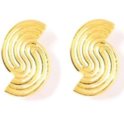 Elegant spiral stud earrings
