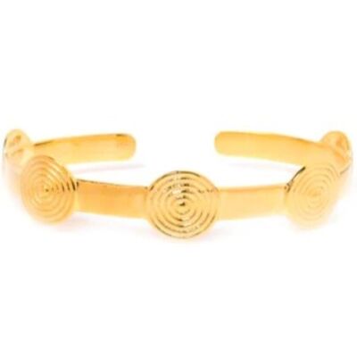 “Golden Spiral Sunshine” cuff bracelet
