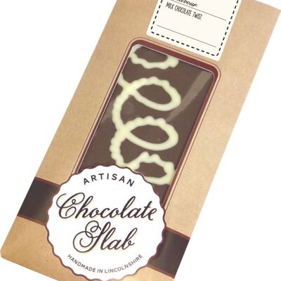 Milk & White Chocolate Twist Artisan Bar