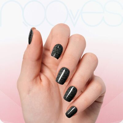 Feuilles de Gel - Léopard Noir - Nooves Nails