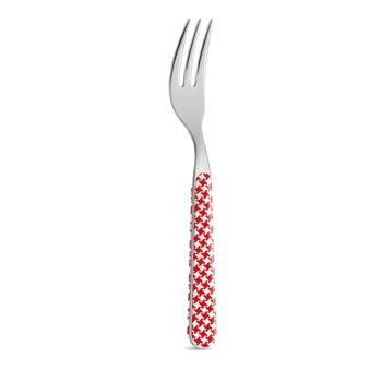 Couverts - PIED DE POULE ROUGE BD14016R Contemporain 7