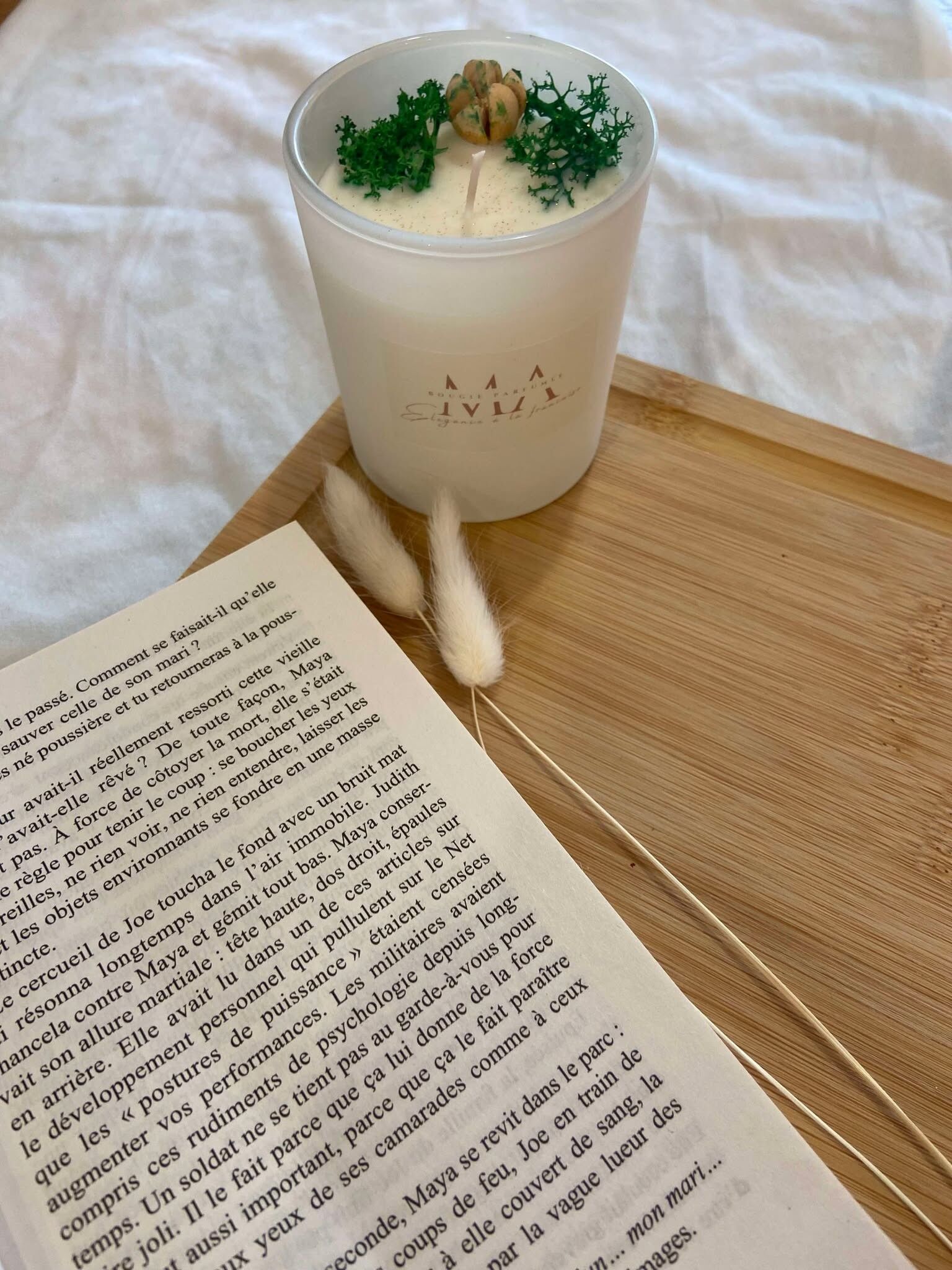 Bougie parfumée fleuris  - Tonka - 100% cire de soja