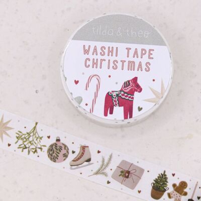 Washi Tape Christmas - Ruban adhésif Masking Tape Suède Dieu Jul