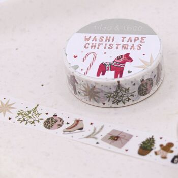 Washi Tape Christmas - Ruban adhésif Masking Tape Suède Dieu Jul 2