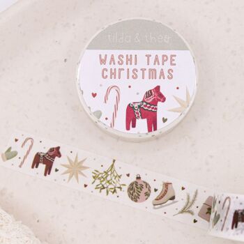 Washi Tape Christmas - Ruban adhésif Masking Tape Suède Dieu Jul 5