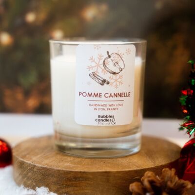 Christmas Candle - Apple Cinnamon - 300mL - Bubbles and Candles