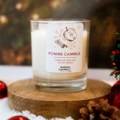 Christmas Candle - Apple Cinnamon - 300mL - Bubbles and Candles