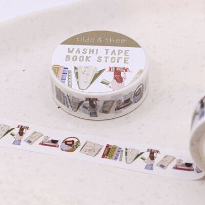 Washi Tape Reading Books - Adhesive Tape Masking Tape Booklover Book