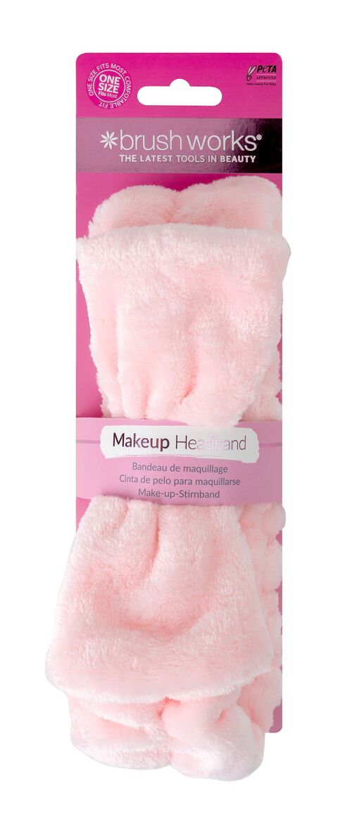 Brushworks Makeup Headband - Pink