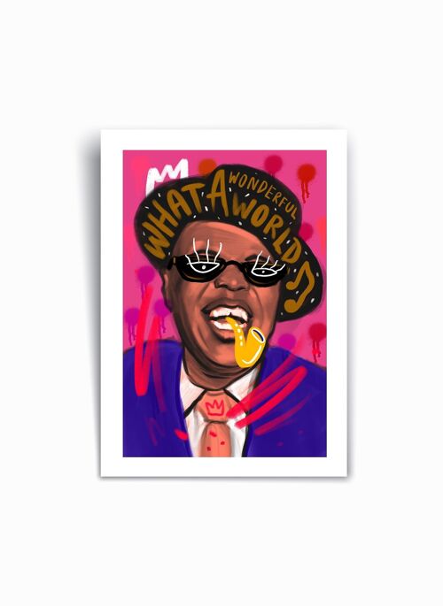 Louis Armstrong - Art Print Poster