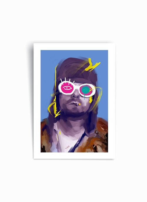 Kurt Cobain - Art Print Poster