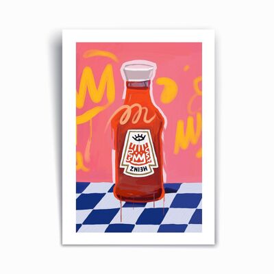 Ketchup POP - Affiche imprimée d’art